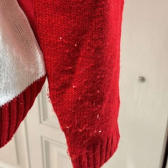 Karen Scott Christmas Sequined Santa Sweater - Picture 2 of 8